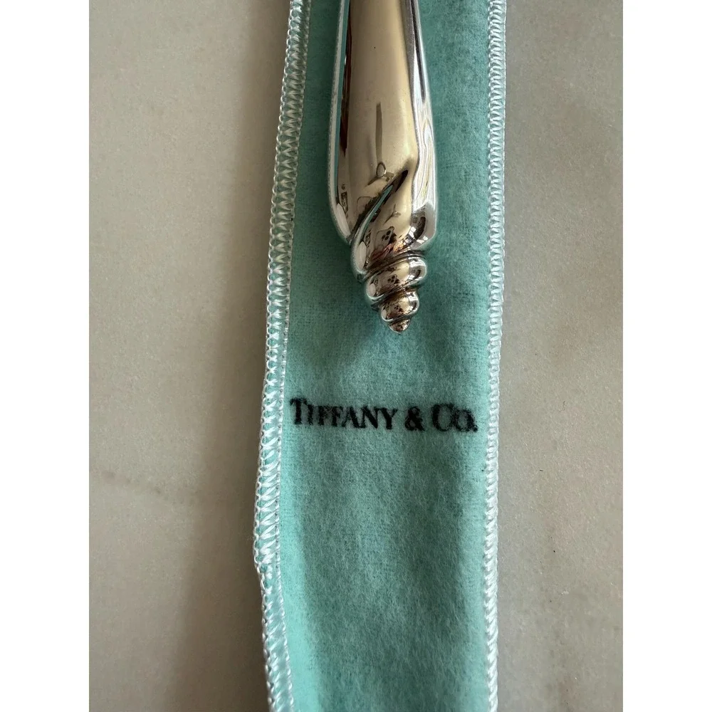 Tiffany & Co Sterling Silver Modern Shell Bar Knife Angela Cummings w/ Box
